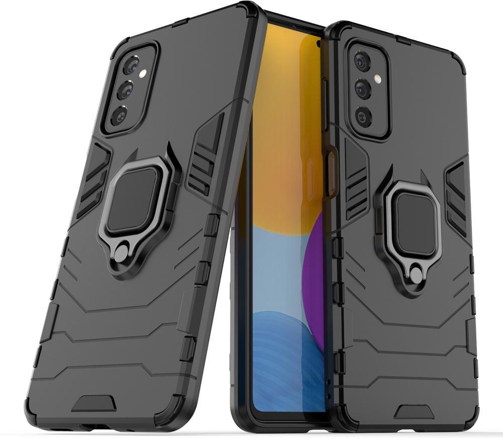Противоударный чехол Samsung Galaxy M52 M526 (подставка кольцо) Black (25397-2B)