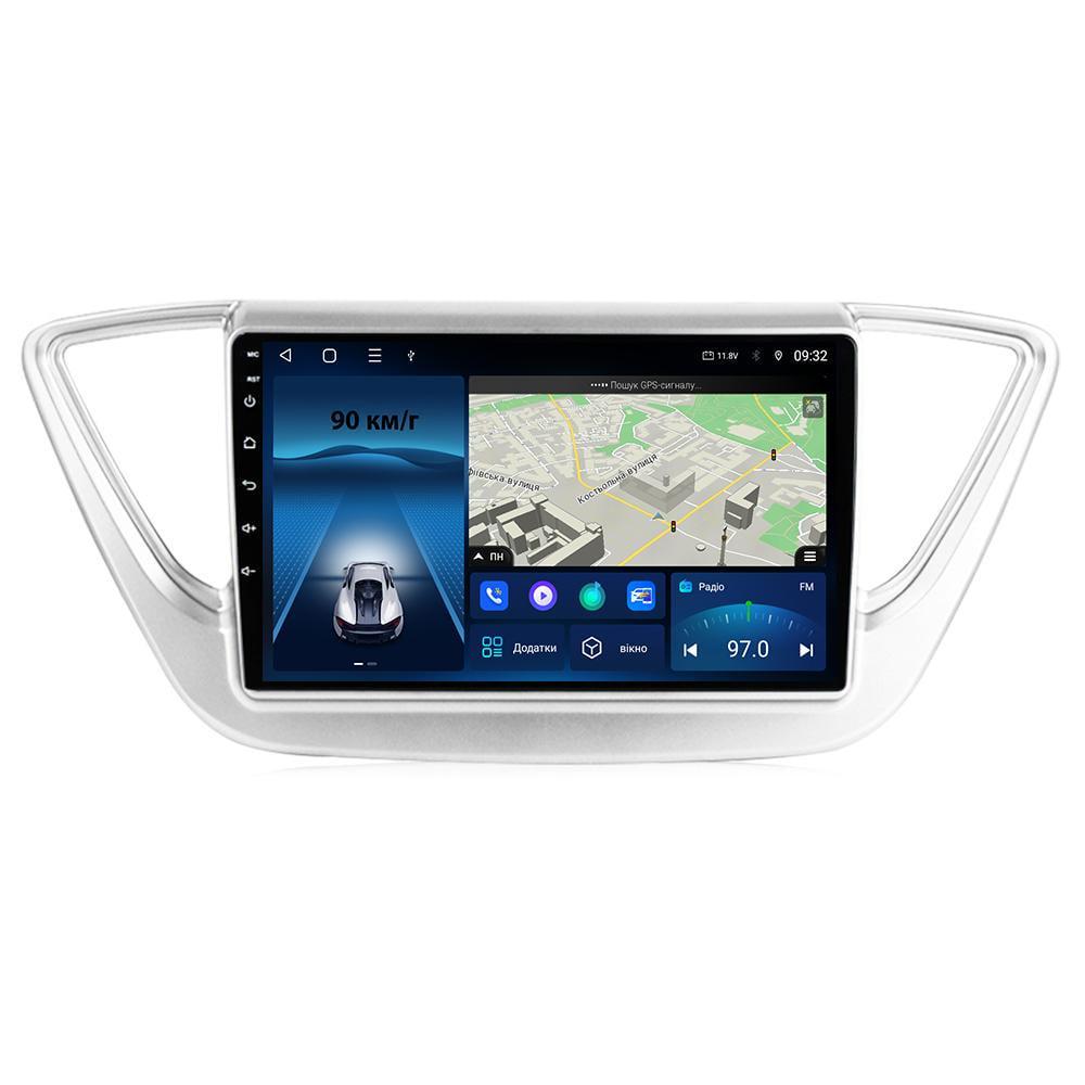 Магнитола штатная BACAR для Hyundai Accent Solaris silver 2017-2018 4/64Gb Individual (1581559)
