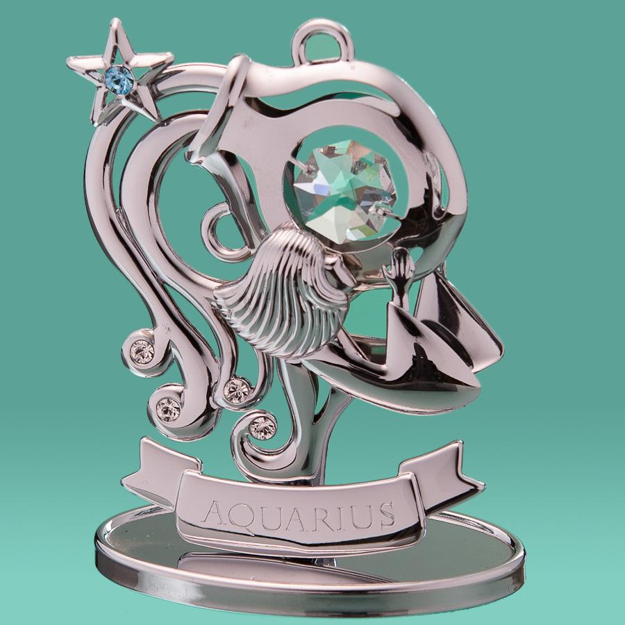 Фігурка Знак зодіаку Водолій Elisey посріблений зі стразами (0267-001 SL)