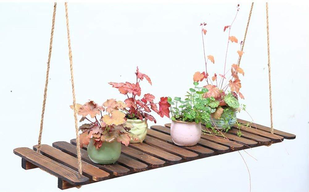 Полиця настінна для квітів з дерева Петроліна 60 см Капучино (ЦВС-006809)