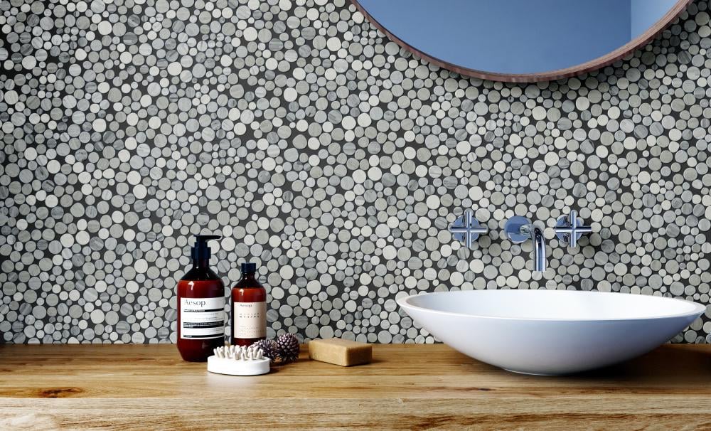 Мозаїка з керамограніту Kotto Ceramica MI7 14300702C Grigio Freddo 300x300x10 мм комірка d 14-30 мм (20458022) - фото 3 Мозаїка з керамограніту Kotto Ceramica MI7 14300702C Grigio Freddo 300x300x10 мм комірка d 14-30 мм (20458022) - фото 3