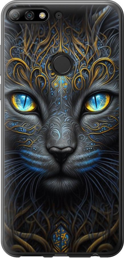 Чехол на Huawei Honor 7C Pro Кошка (5548t-2070-42517)