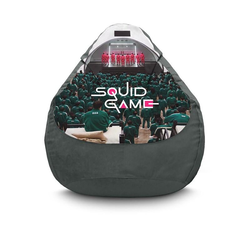Кресло мешок iPuff Squide Game Players Флок XXXL 100х135 см Серый Кресло мешок iPuff Squide Game Players Флок XXXL 100х135 см Серый