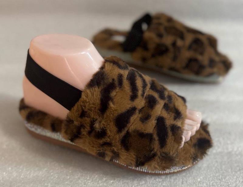 Шлепанцы Bamboo 34003 р. 40 Леопардовый