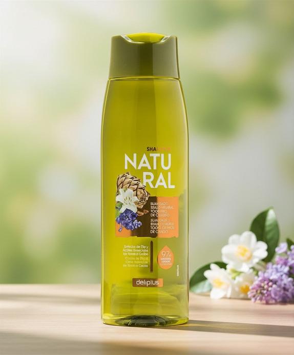Шампунь Deliplus Natural с экстрактом липы и маслами шалфея и кедра 97% 400мл