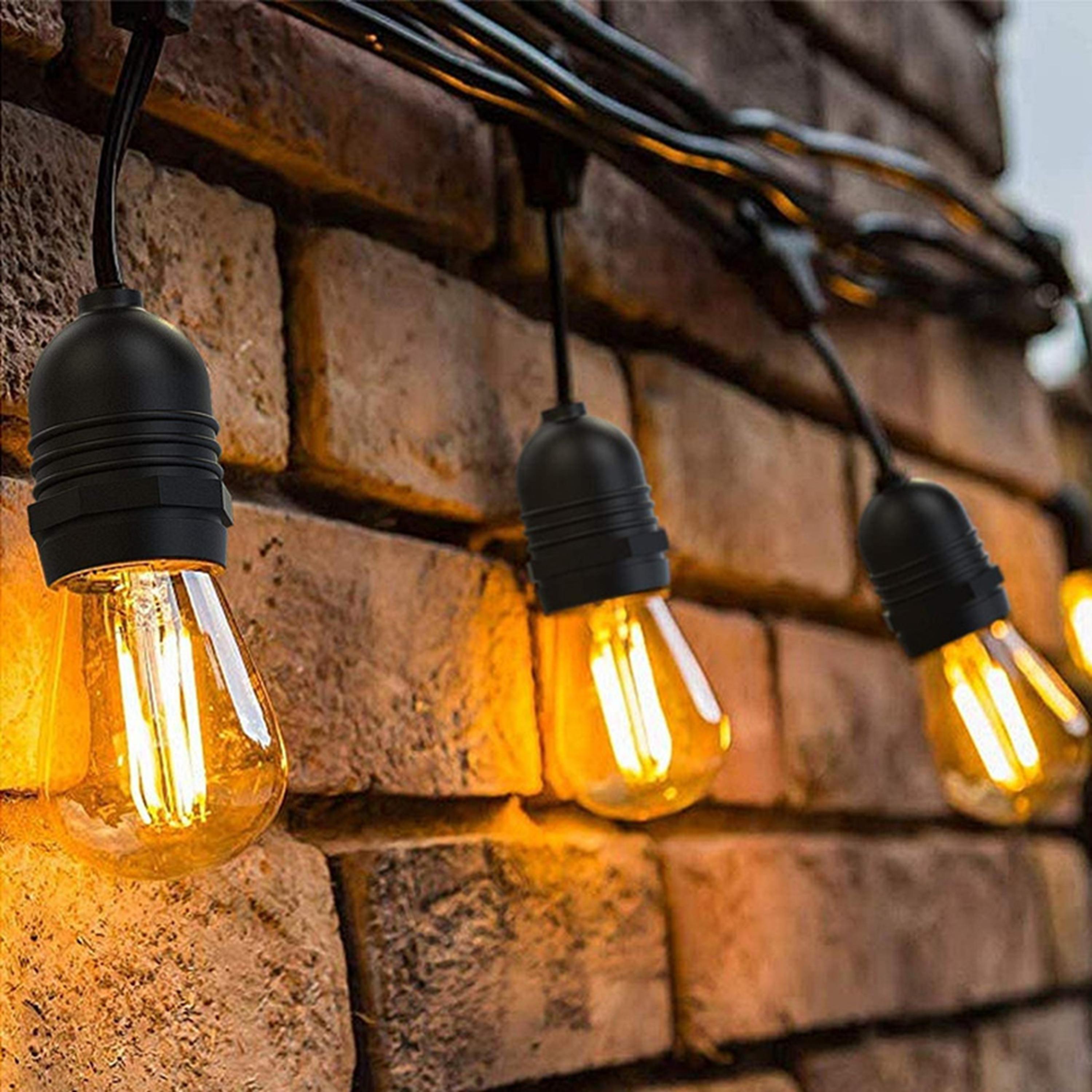 Гирлянда светодиодная уличная ретро лампа Edison 10 м 220V Белый теплый (WLS-2314W10)