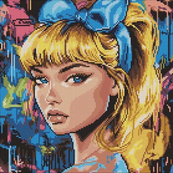 Алмазная мозаика Ideyka Современная Золушка 40x40 см (Id-AMO8312)