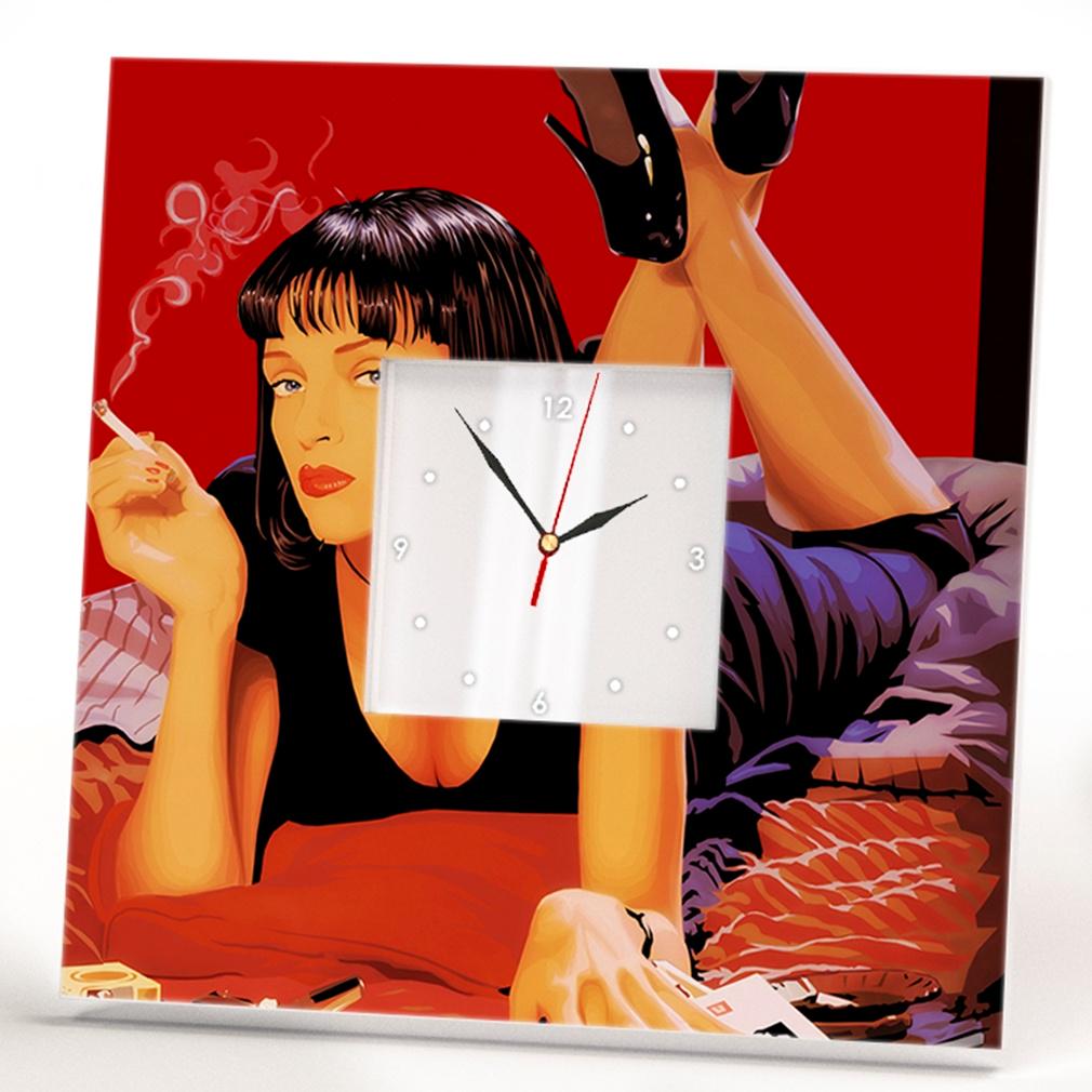 Часы Ума Турман Pulp Fiction 260x260 мм (C03304)