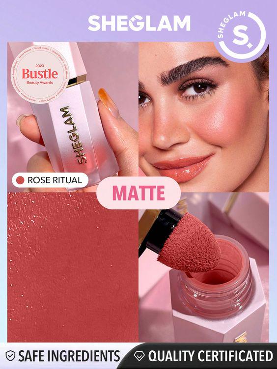 Румяна Sheglam Color Bloom Liquid Blush Matte Finish Rose Ritual 5,2 мл (77754632951) - фото 2