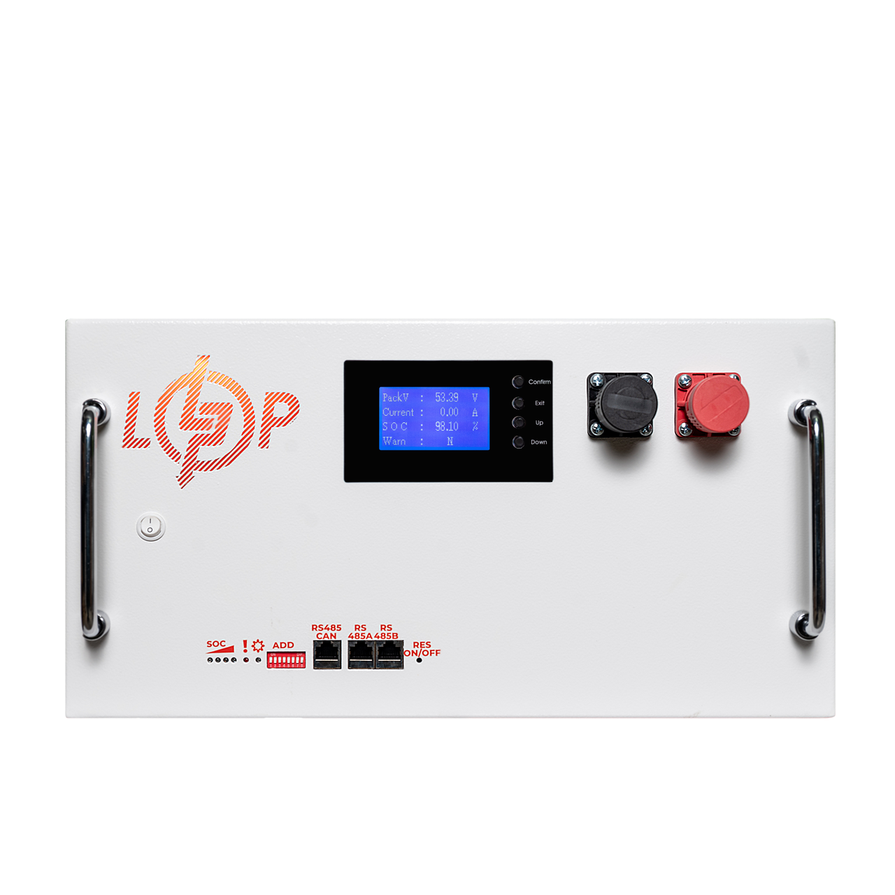 Акумулятор LP LiFePO4 51,2V-230 Ah 11776Wh BMS SP 200A/100A RM RS485/CAN LCD WH
