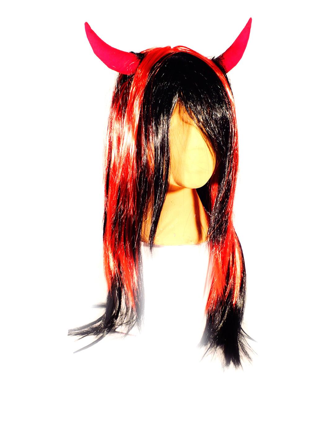Парик Чертовка с рожками (13-576)