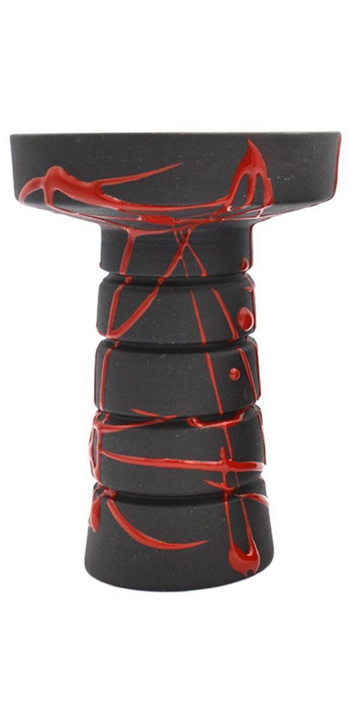 Чаша для кальяна Gusto Bowls Harmony Black Glaze Red (18072023-18)