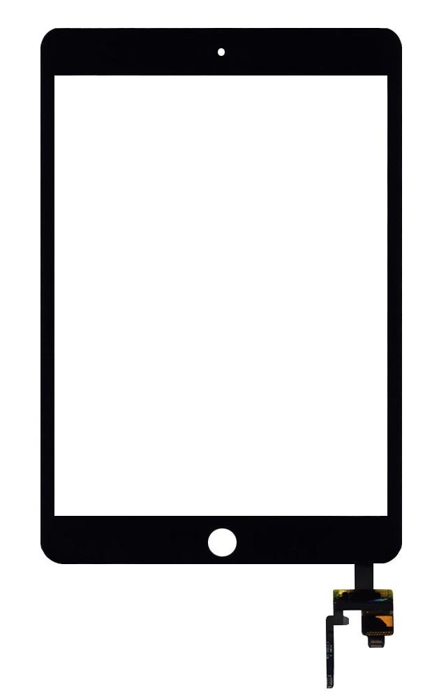 Тачскрин для планшета Apple iPad mini 3 кнопка Home с кабелем Черный