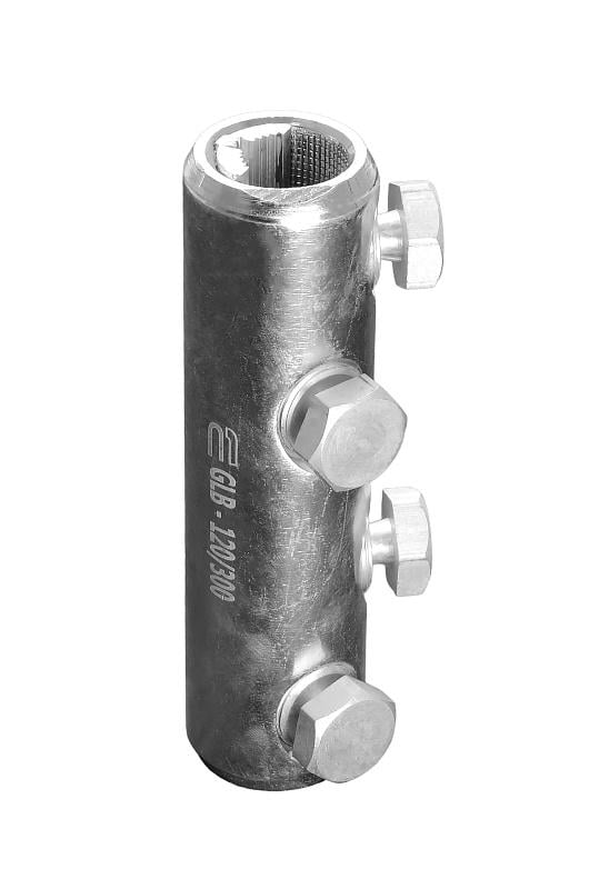 Гильза алюминиевая АСКО-УКРЕМ GLB-120/300 с отрывными болтами 4 шт. 120-300 мм2 140 мм (A0060250005)