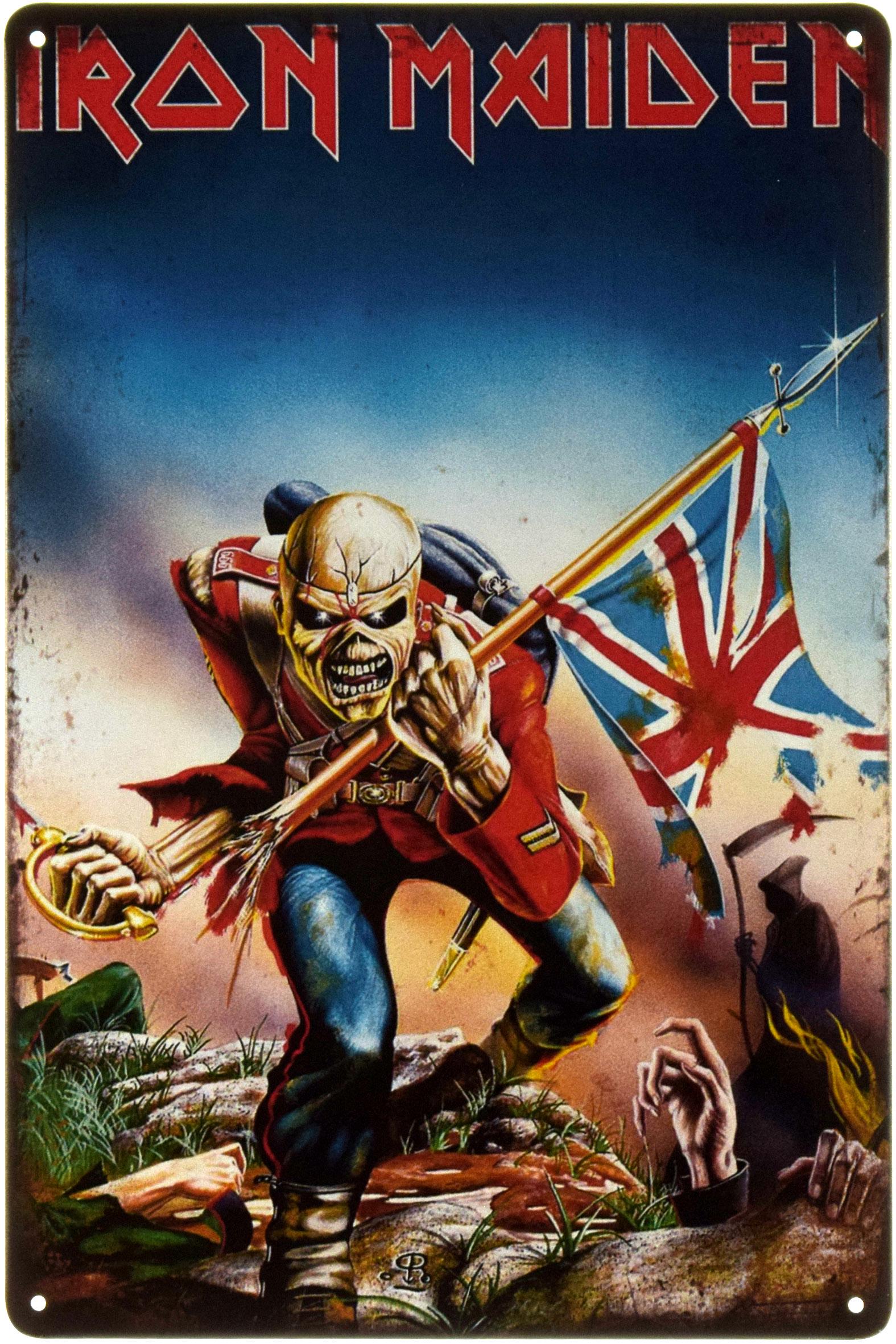 Табличка металева Iron Maiden The Trooper 20x30 см
