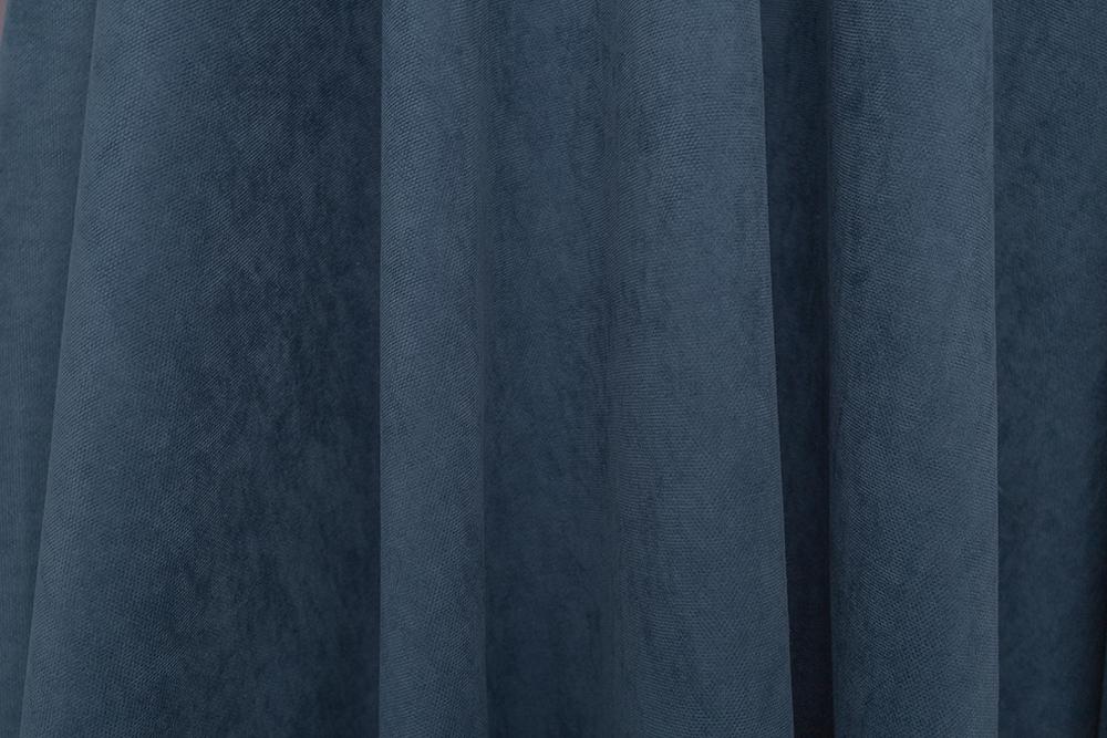 Комплект штор Микровельвет 1,5x2,85 м 2 шт. №51 Джинсовый (BB84SS-01) - фото 2 Комплект штор Микровельвет 1,5x2,85 м 2 шт. №51 Джинсовый (BB84SS-01) - фото 2
