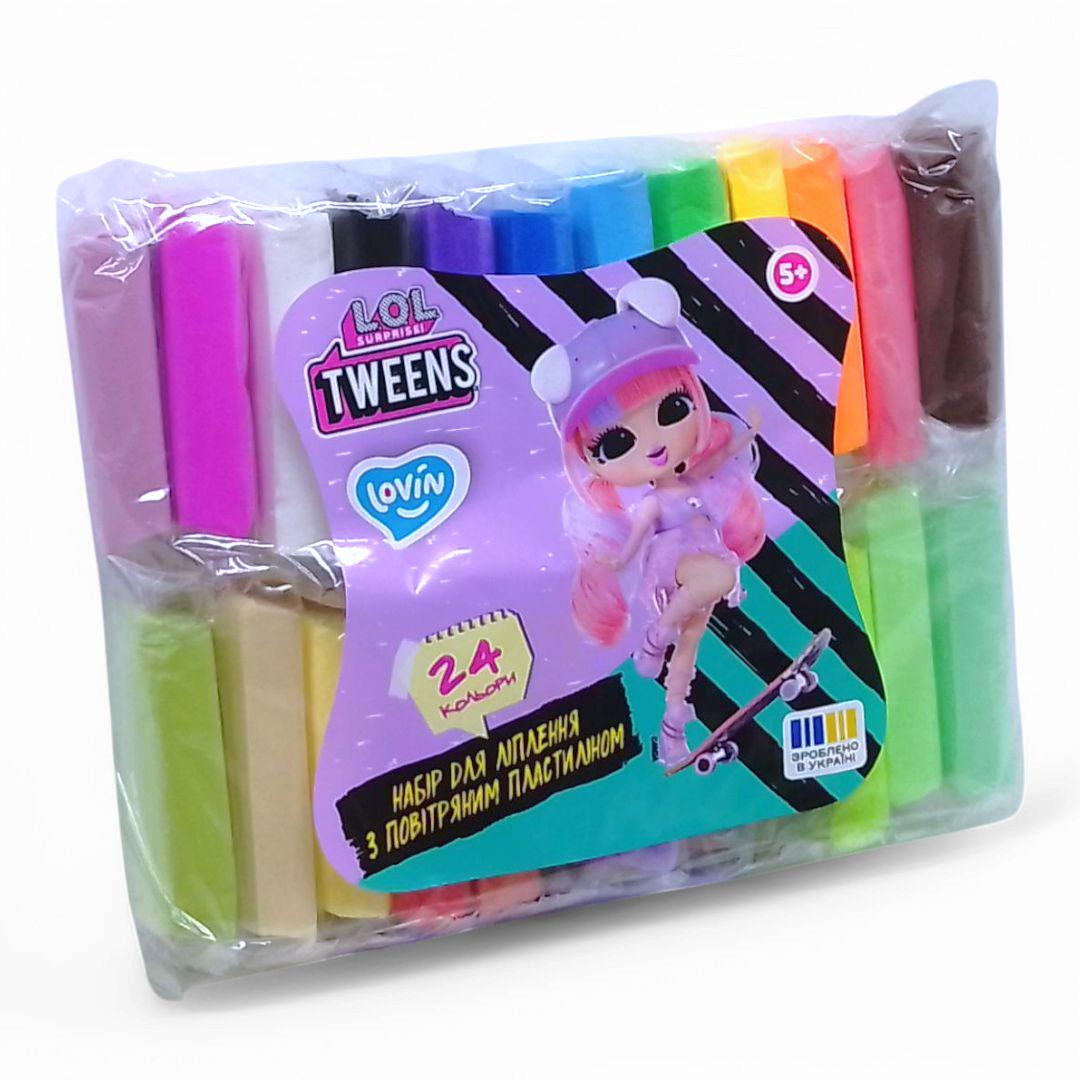 Набор для лепки с воздушным пластилином Lovin Surprise! Tweens 24 цвета Классик