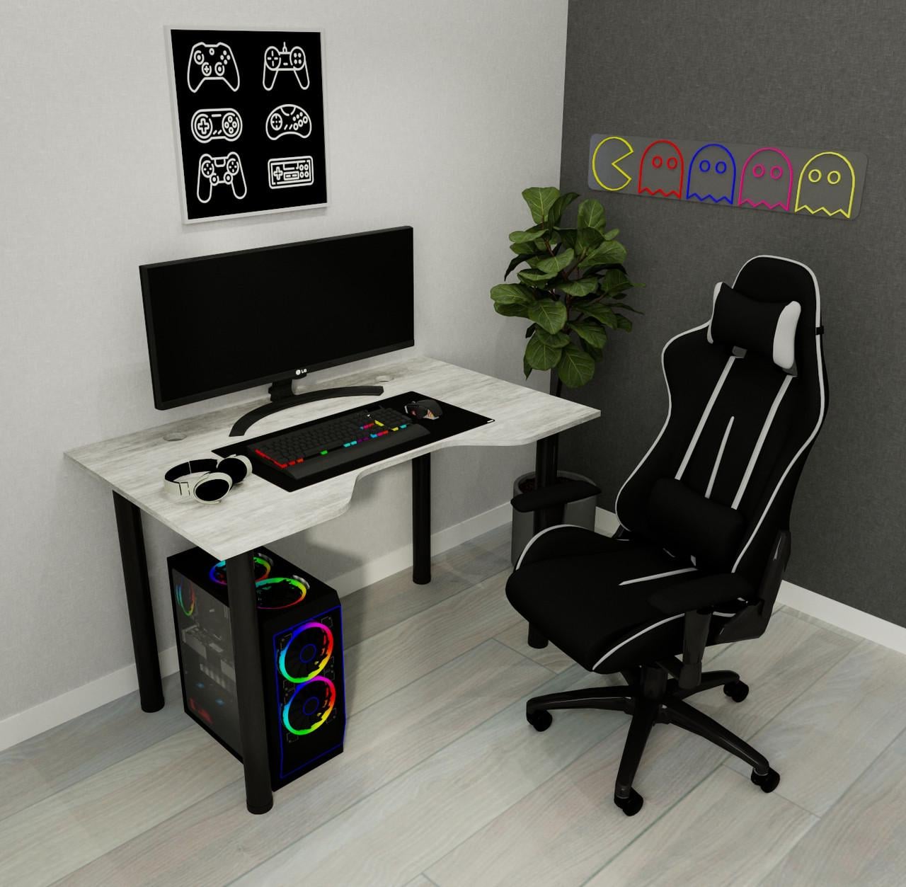 Компьютерный стол Бетон (26437482)