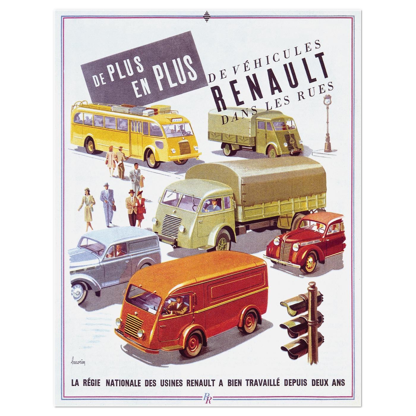 Плакат Национальное Управление Заводов Renault 1947 65x84 см (0314) Плакат Национальное Управление Заводов Renault 1947 65x84 см (0314)