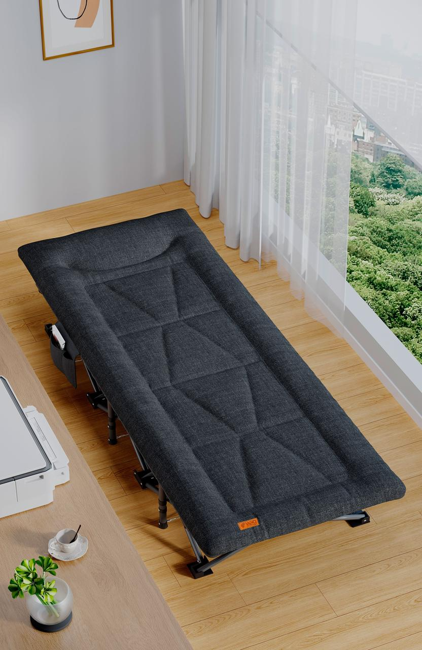 Шезлонг для отдыха с матрасом WCG CC-R11 сумка/матрас 190х68х30 см Черный (CC-R11 (1) - фото 7