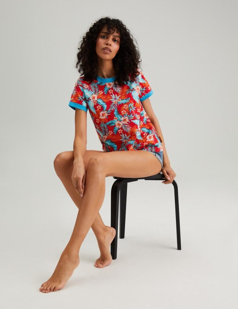 Футболка жіноча Diverse CLTN 501 S Багатобарвний (5902598870100)