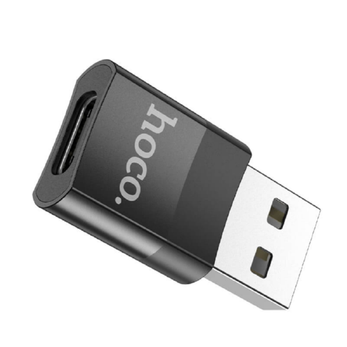 Переходник Hoco USB to Type-C UA17 Black - фото 4