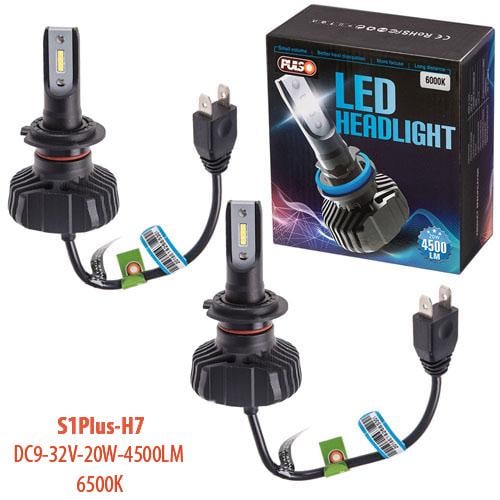 Лампы Pulso S1 PLUS H7 Led-chips CSP 9-32 V 2x20 W 4500 Lm 6500 K