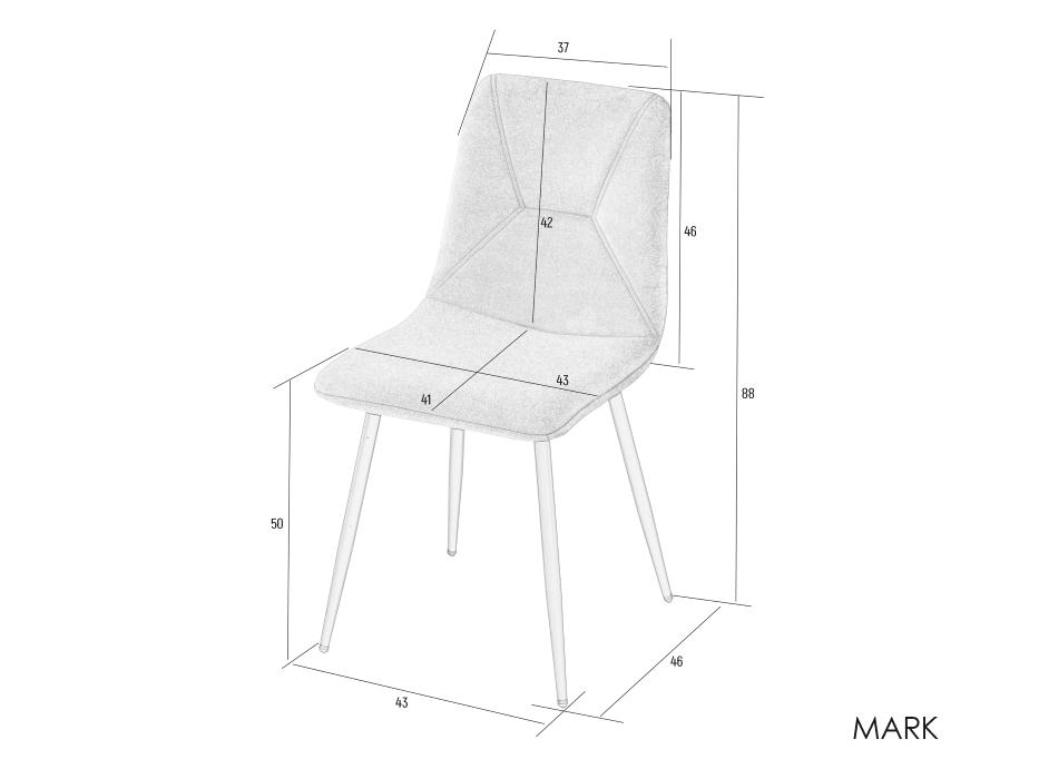 Стул кухонный Intarsio Mark велюр Черный/Дымчато-серый - фото 9 Стул кухонный Intarsio Mark велюр Черный/Дымчато-серый - фото 9