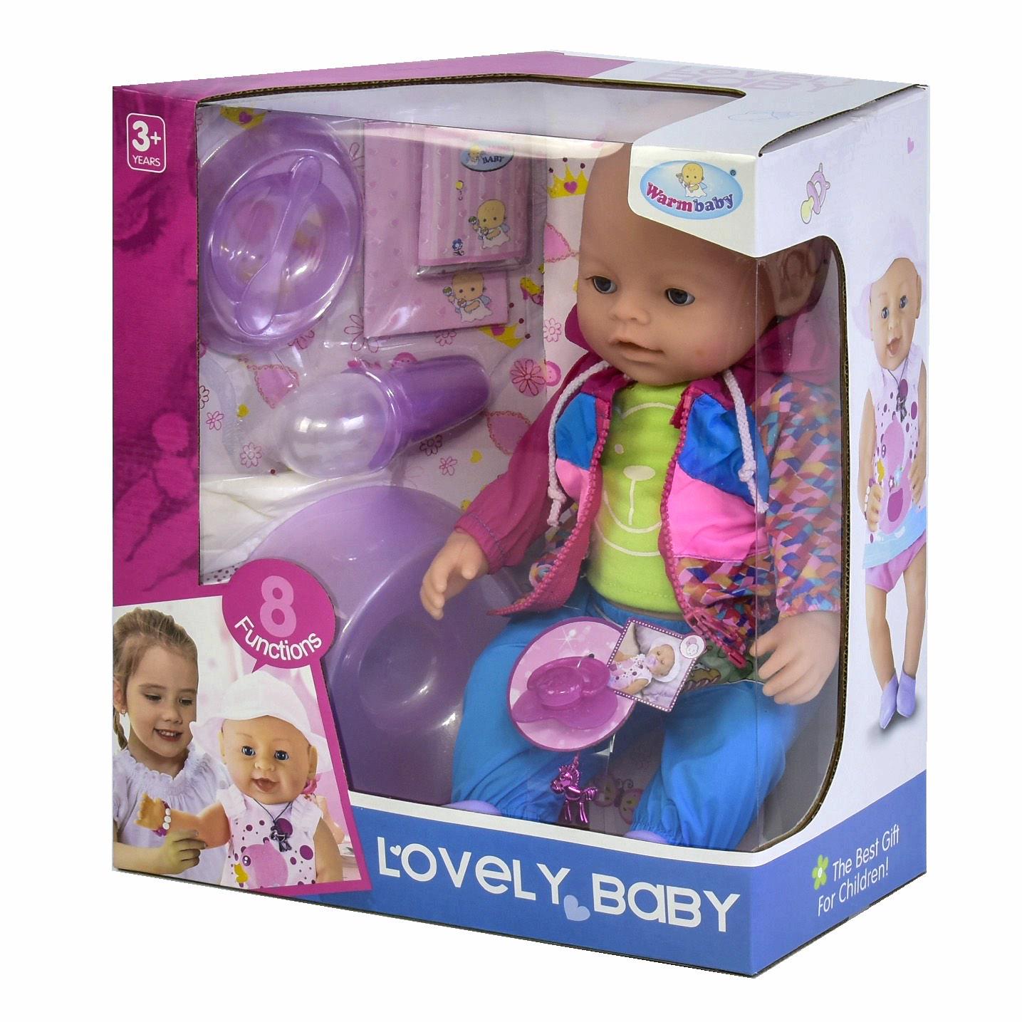 Пупс Warm Baby мальчик интерактивный с аксессуарами (9960) Пупс Warm Baby мальчик интерактивный с аксессуарами (9960)