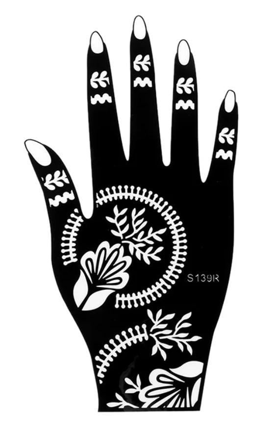 Трафарет для тату S139R для правої руки (2273963458)