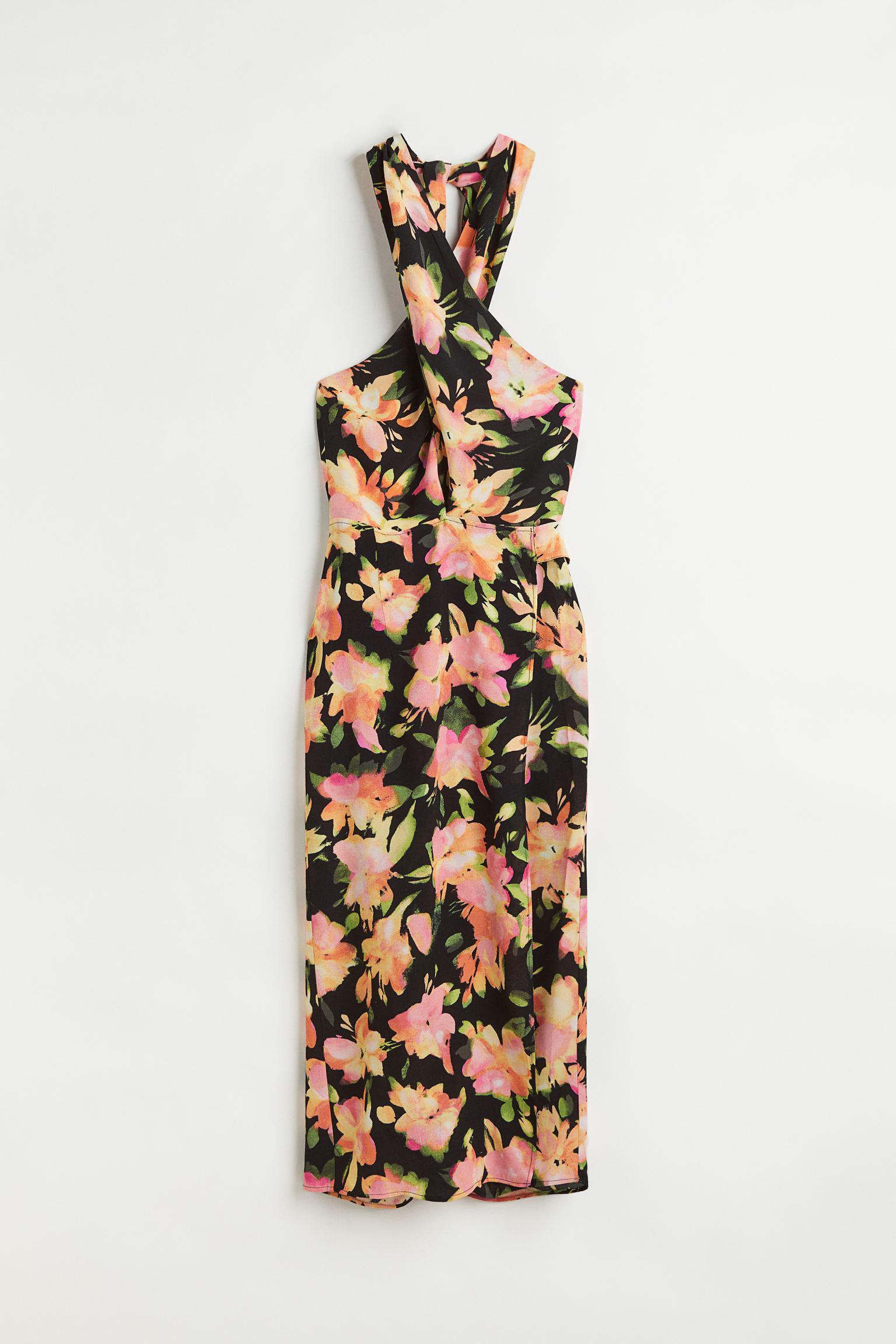 Платье без рукавов S Комбинированный (1095319arl)