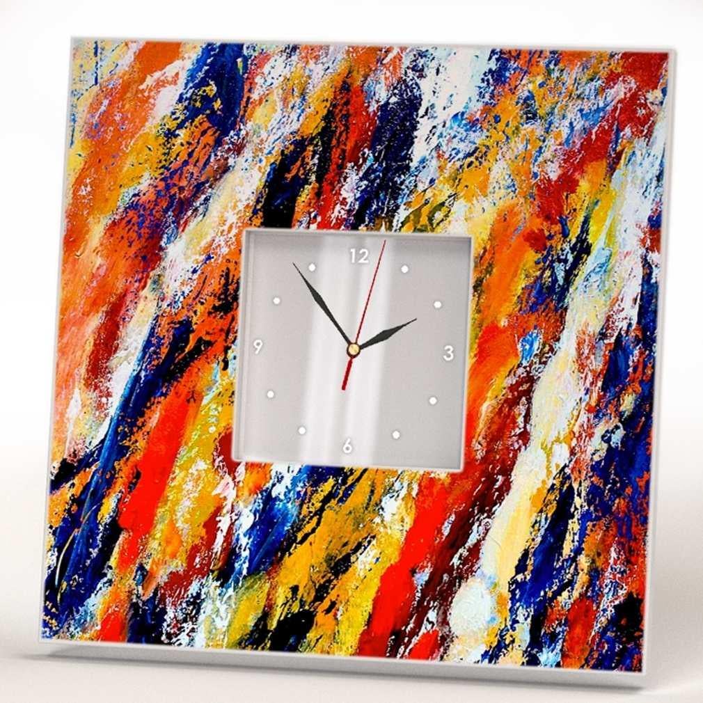 Часы настенные дизайнерские WonderCloud акварель 260x260 мм (C00621)