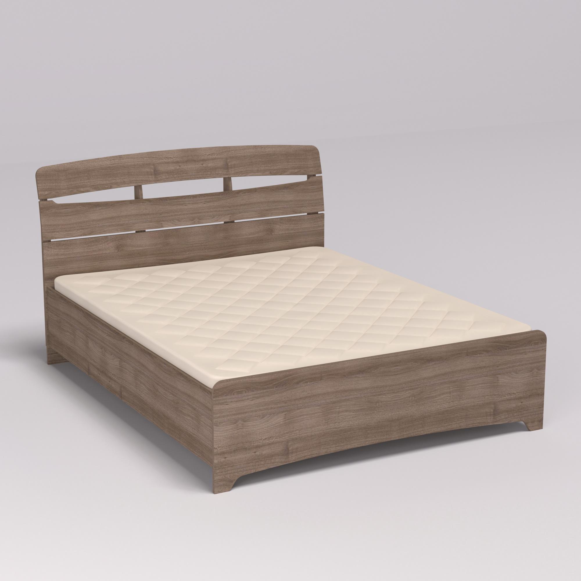 Ліжко двоспальне Дельта 2132х1650х1070 мм Дуб Шамоні Темний