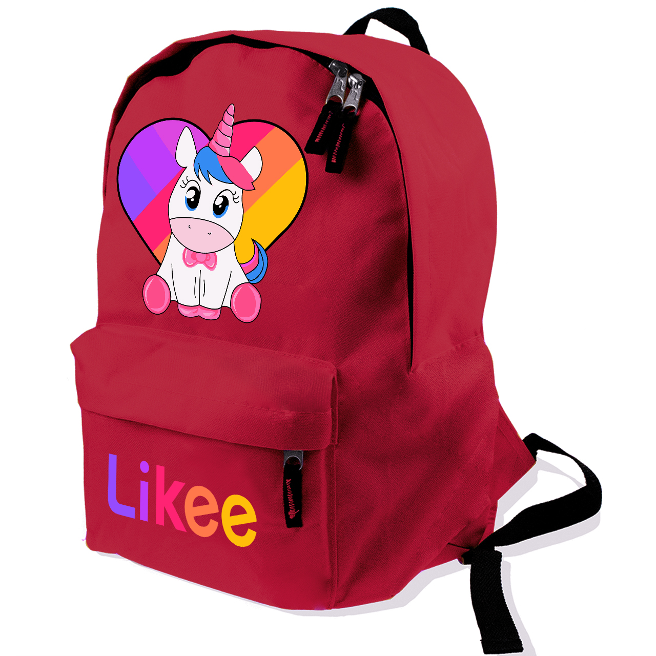 Рюкзак детский Likee Unicorn Красный (9263-1594-RD)