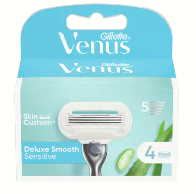 Картриджі змінні для гоління жіночі Gillette Venus Smooth Sensitive v edition 4 шт. (12842780)