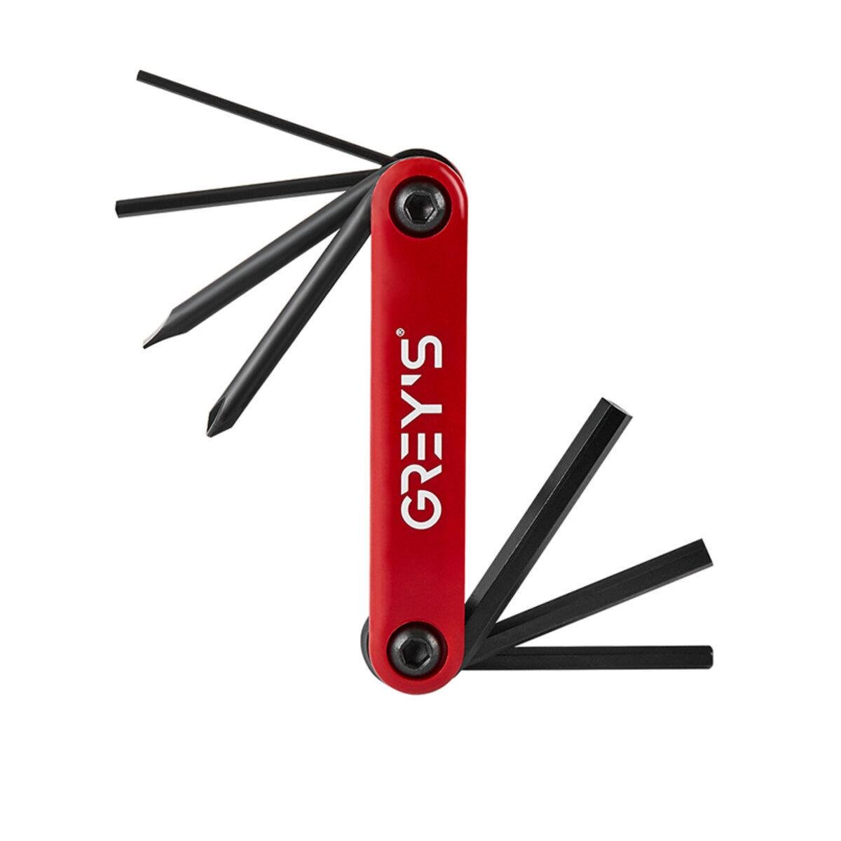Мультитул GREY'S плоская отвертка/Phillips 2/3/4/5/6 мм
