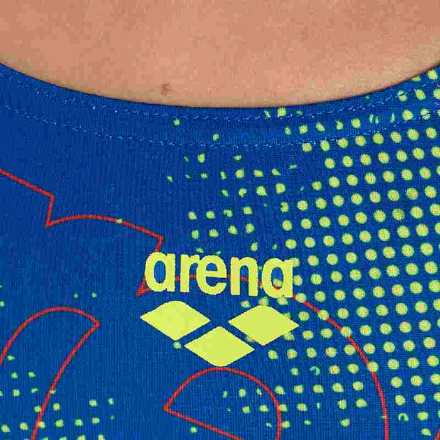 Купальник дитячий Arena GALACTIC SWIMSUIT SWIM PRO BAC 140 см Блакитний/Жовтий (005923-780 140) - фото 3