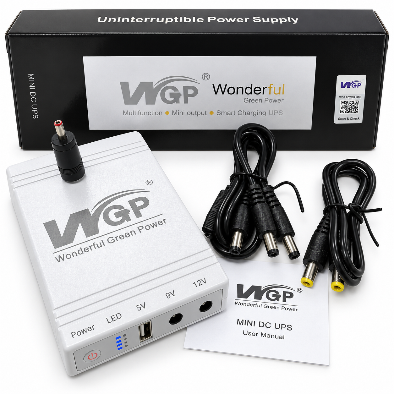 Источник бесперебойного питания WGP 103A для роутера Power Bank 10400 мА/ч 5V 9V 12V