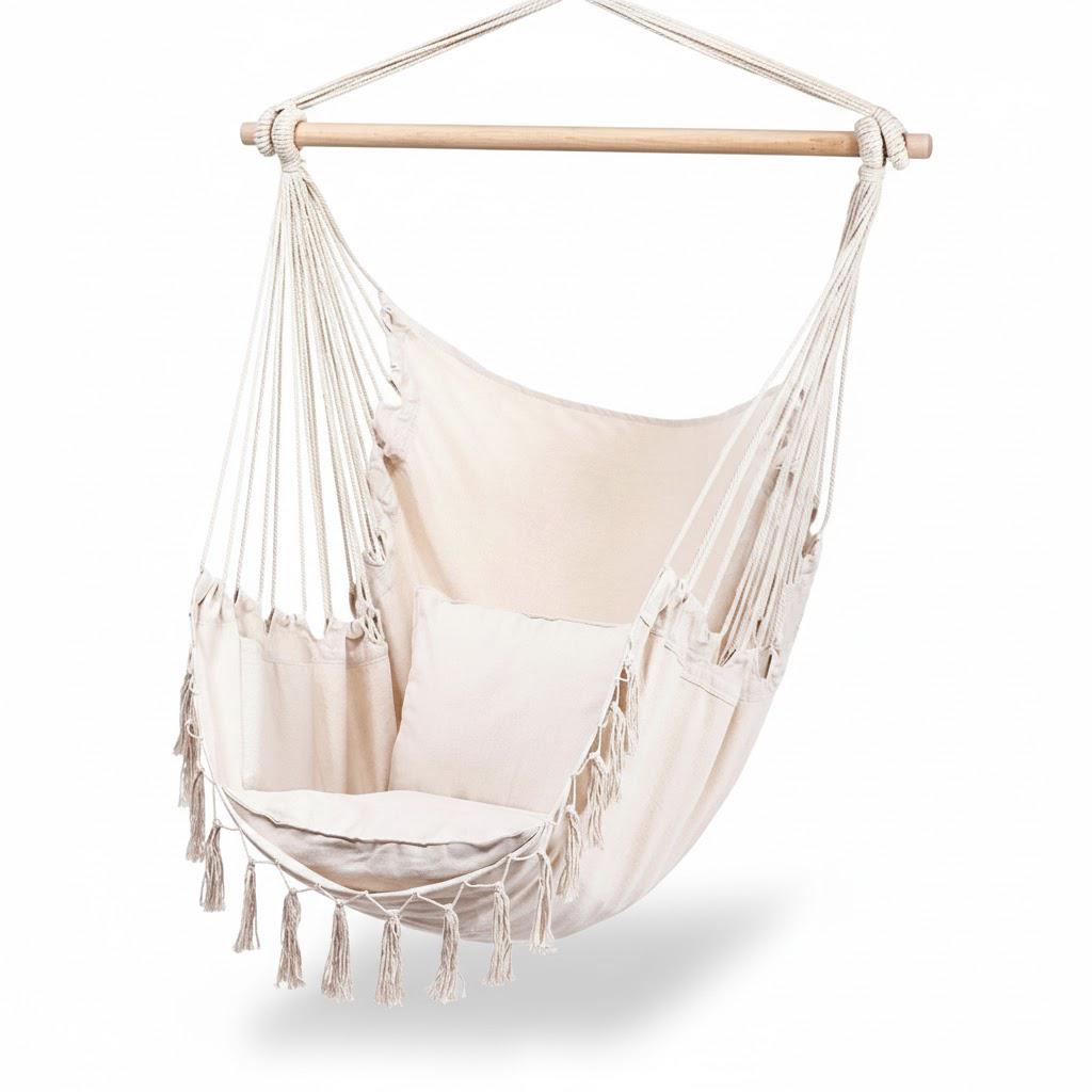 Кресло подвесное Bonro B-093 120 кг Бежевый (4240054112)