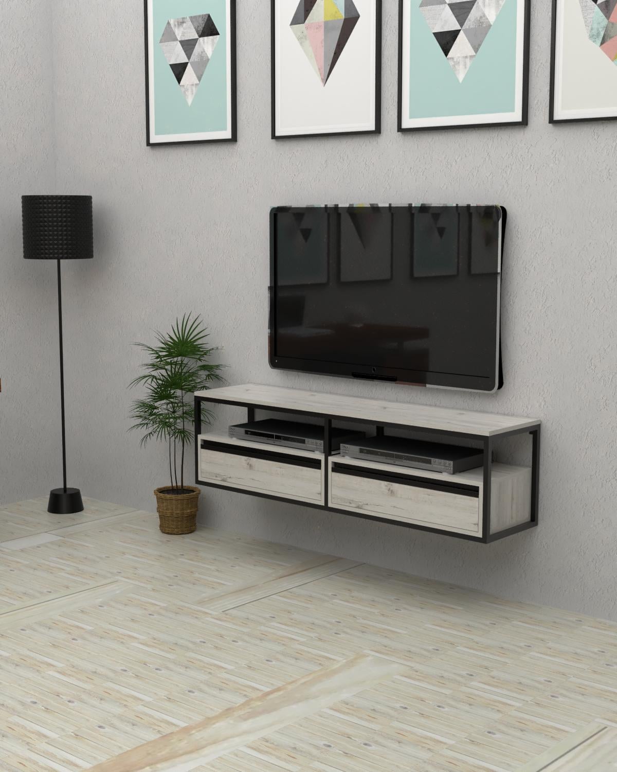 Тумба подвесная под телевизор EcoLoft Моретто DSP-1450-2 в стиле лофт (34123483)