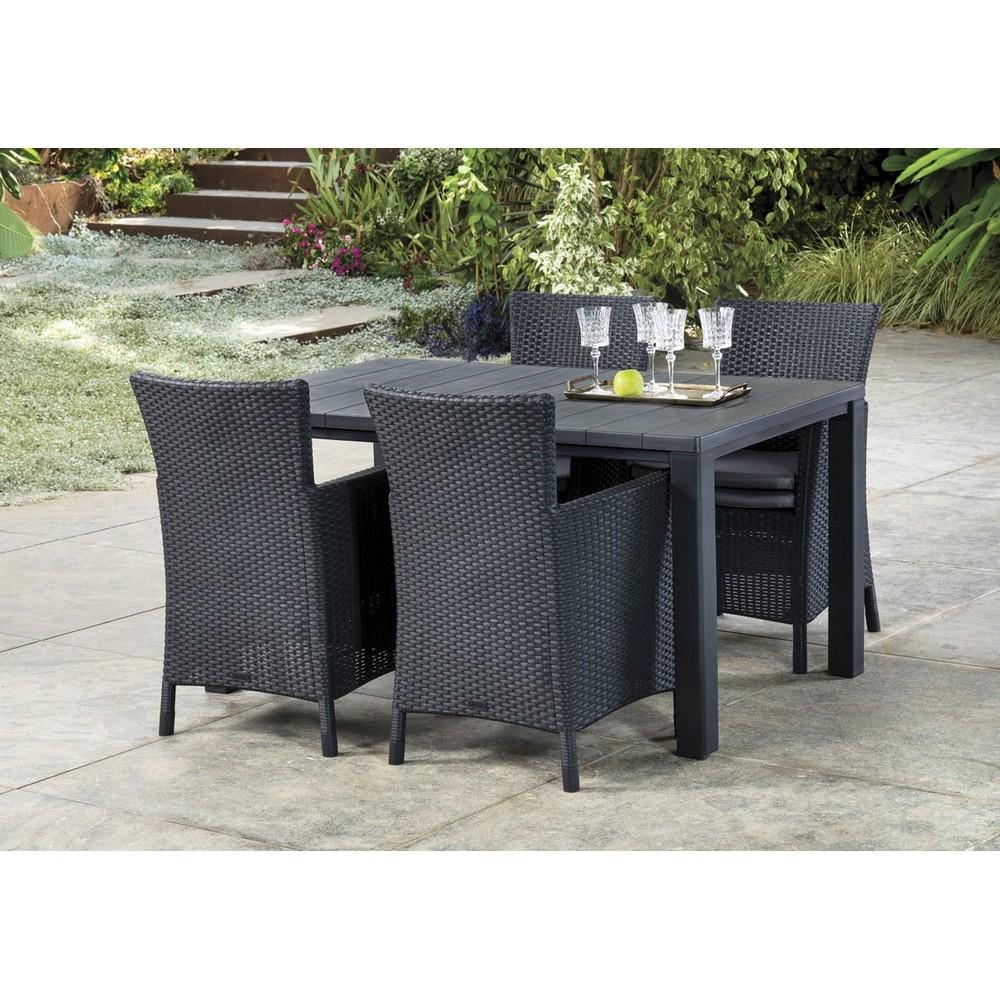 Стол садовый Keter Julie гранитный (246186) - фото 3 Стол садовый Keter Julie гранитный (246186) - фото 3