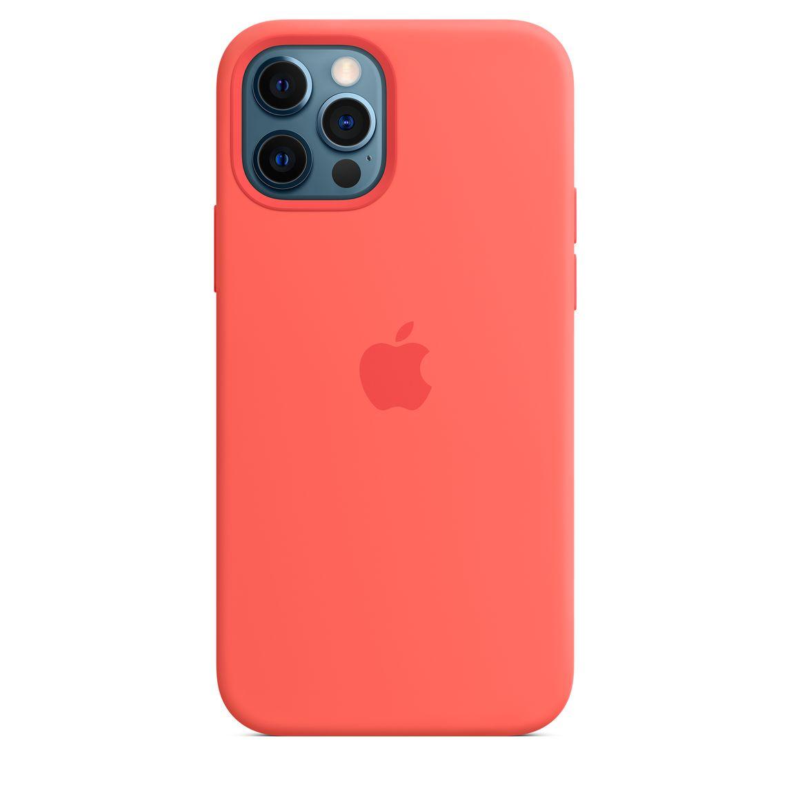 Силиконовый чехол-накладка Apple Silicone Case for iPhone 12 Pro Max, Pink Citrus (HC)(A) - фото 2