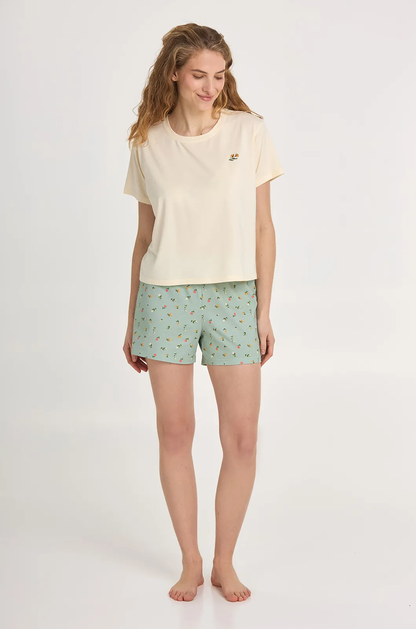 Пижама женская Ellen GREEN MEADOW 2970/42/02 S Кремовый/Зеленый (31327211) Пижама женская Ellen GREEN MEADOW 2970/42/02 S Кремовый/Зеленый (31327211)