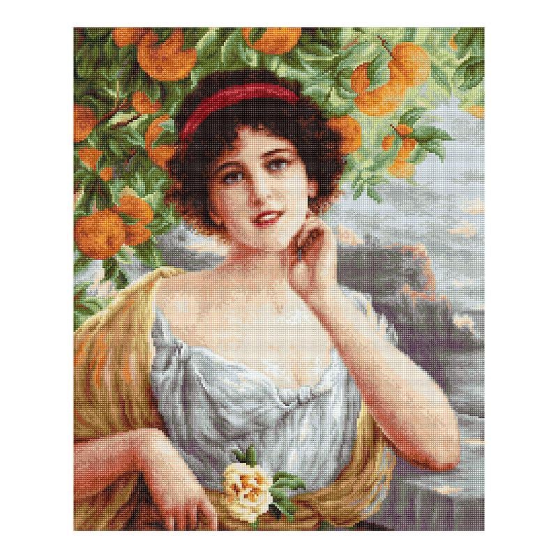 Набор для вышивания крестиком Luca-S B546 Красавица под апельсиновым деревом (14323)