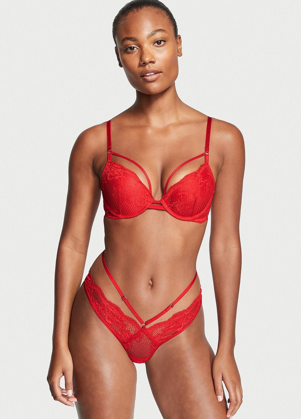 Трусики Victoria's Secret M Червоний (7000R00333912QD4M) - фото 1