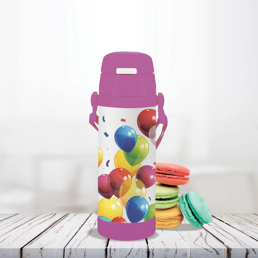 Термос детский с силиконовой трубочкой Maestro MR-1640-50 500 мл (18710) - фото 2