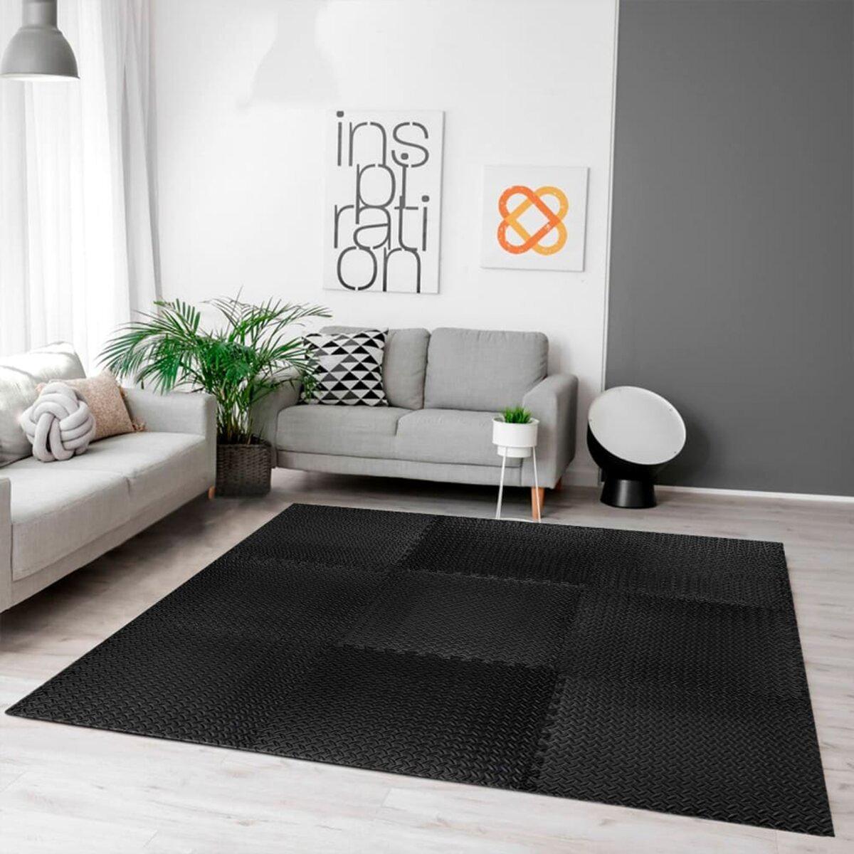 Покриття підлогове Пазл-модульне МР15 600x600x10 мм Чорний (SW-00001169) - фото 6 Покриття підлогове Пазл-модульне МР15 600x600x10 мм Чорний (SW-00001169) - фото 6