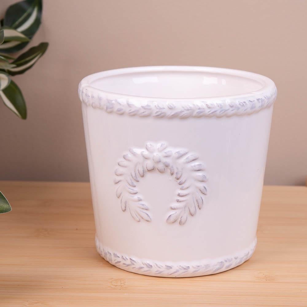 Кашпо из керамики прованс 12 см (4139)