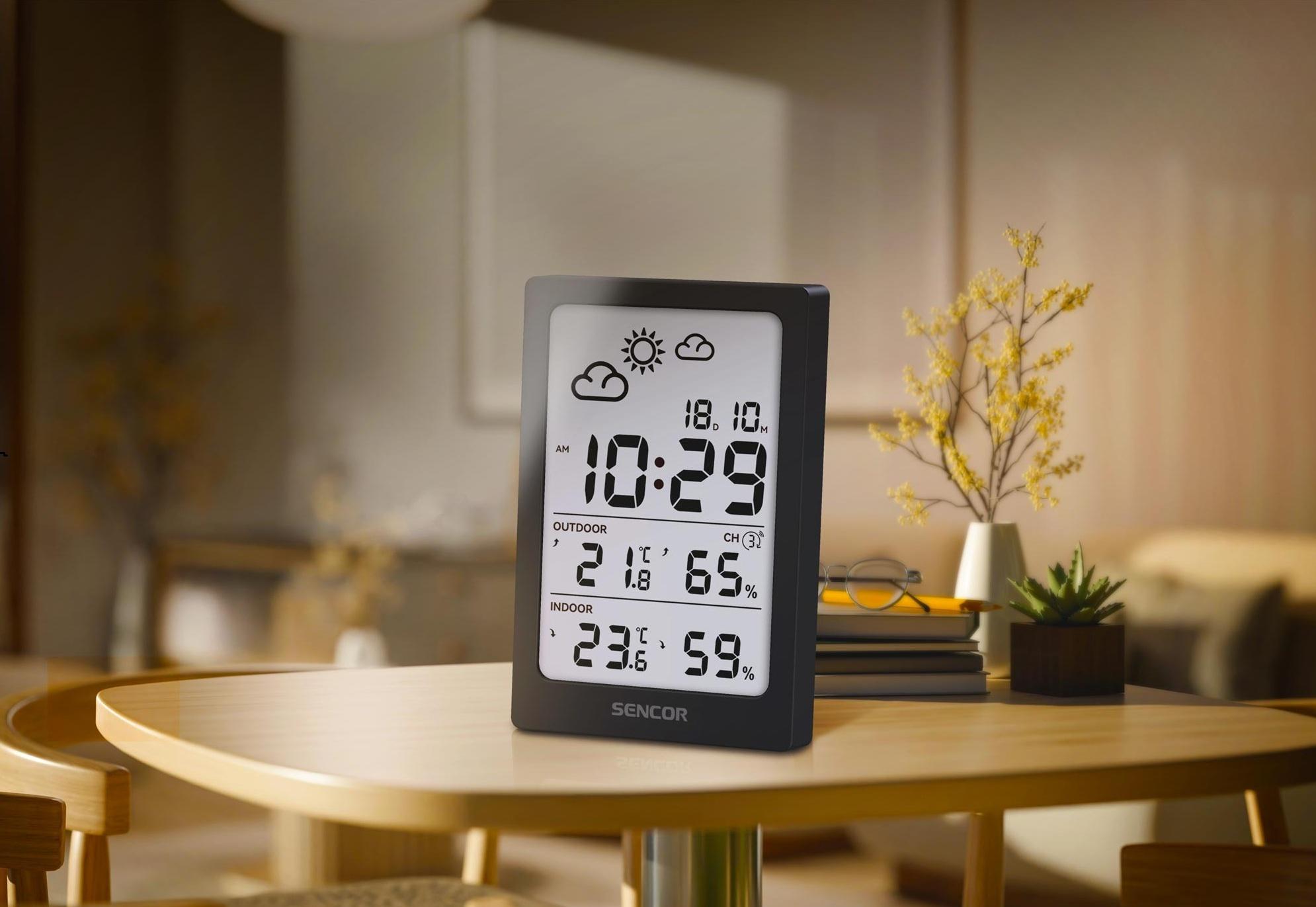 Метеостанция электронная Sencor SWS2300B с беспроводным датчиком Черный (28745731) - фото 5 Метеостанция электронная Sencor SWS2300B с беспроводным датчиком Черный (28745731) - фото 5