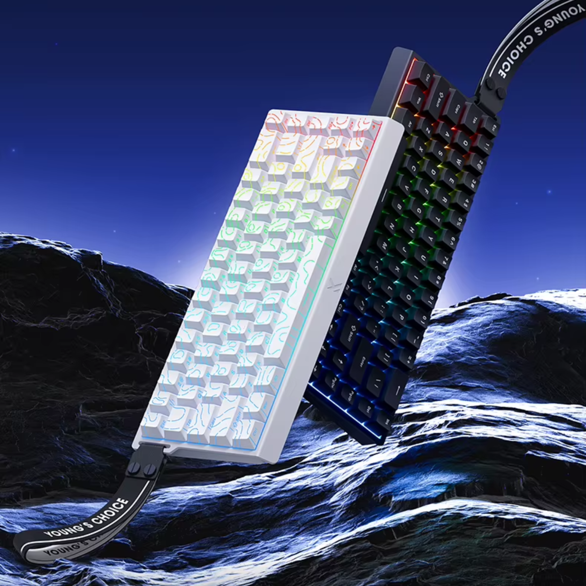 Клавиатура механическая MCHOSE Ace68 8K Magnetic Switch Contour Line с RGB подсветкой White (MCHOSE Ace68 8K) - фото 2 Клавиатура механическая MCHOSE Ace68 8K Magnetic Switch Contour Line с RGB подсветкой White (MCHOSE Ace68 8K) - фото 2